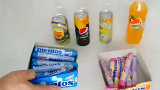 Experiment. Different.Mentos Vs Chupa Chups, Pepsi, Lipton, Fre