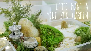 Let's Make A Mini Zen Garden Using Preserved Moss