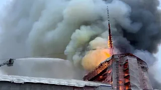 Fire engulfs Copenhagen's historic stock exchange | REUTERS