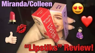 Miranda Sings/Colleen Ballinger Lipsticks?! | First Impression & Review! | Maddi Marie