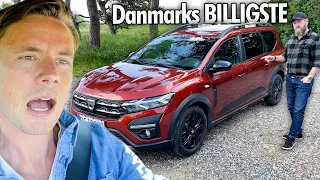 Danmarks BILLIGSTE 7-personers bil OVERRASKER – Dacia Jogger (2022)