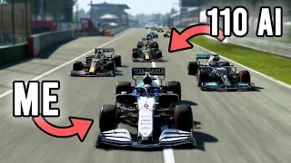 How Hard Is It To Defend Against 110% AI In A Williams In F1 2021..?