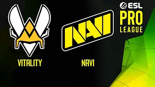 Vitality vs NaVi | Map 1 Dust2 | ESL Pro League Season 14