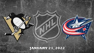 NHL Penguins vs Blue Jackets | Jan.21, 2022