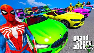 Race Kick Challenge GTA V and Crazy Stunt Truck Cars BMW M8 Cabrio, HVY Biff, Porsche Panamera