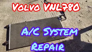 Volvo VNL780 - Air Conditioning System Repair / A/C lines and expansion valves replacement