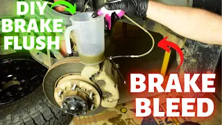 How to BLEED your BRAKES by YOURSELF || FREE DIY Brake Fluid Flush/Bleed || Homemade Brake Bleeder