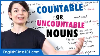 Countable and Uncountable Nouns  - Basic English Grammar