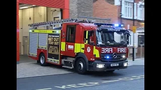 [ 'MOBILISE MOBILISE' ] London Fire Brigade - BRAND NEW Mk3 pump ladder E341 LFB Dockhead responding