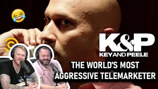 Key & Peele - The World’s Most Aggressive Telemarketer REACTION!! | OFFICE BLOKES REACT!!