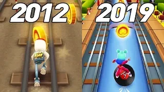 Эволюция Subway Surfers (2012-2019)