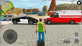Lambo Police Car Driving Simulator - Go To Town 6 Open City #15 - Android Gameplay