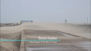 Storm Eunice  Scheveningen 18 02 2022 13 30 uur