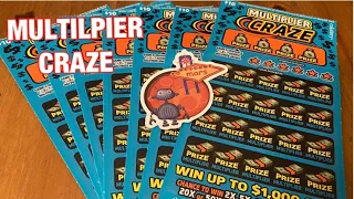 Multiplier Craze Ticket‼️ California Lottery Scratchers🤞🍀🍀🍀
