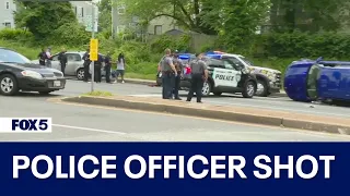 DC police officer shot, potential suspect apprehended in Landover