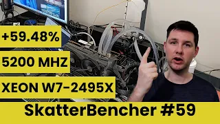 Xeon w7-2495X Overclocked to 5200 MHz With WS W790-Ace | SkatterBencher #59