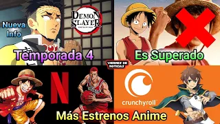 Kimetsu no yaiba temporada 4 👺 Más Animes llegarán a Netflix 🤯 Crunchyroll traerá más Animes Y más..