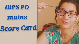 IBPS po mains score card #ibps #ibpspo