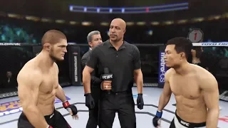 Khabib vs. Korean Zombie (Chan Sung Jung) - EA Sports UFC 2 ☝️🦅