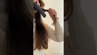 How to curl with a flat iron