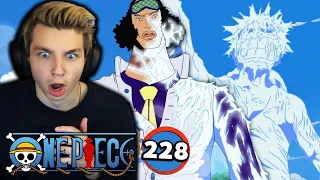 LUFFY VS. AOKIJI!! | One Piece REACTION Episode 228