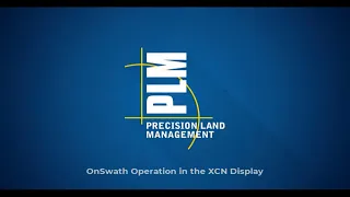 OnSwath Operation in the XCN Display