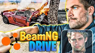 Paul Walker Realistic Car Crash | Real Life on [BeamNG.Drive] #18