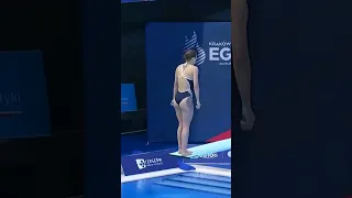 Women's Diving  KAJA SKRZEK 1M Springboard Diving European ROUND 1