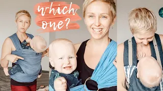 Which baby carrier to buy // wrap or ring sling or structured carrier?