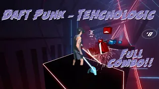 Beat Saber || Technologic – Daft Punk (Expert) || Mixed Reality || Full Combo || Day #4