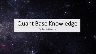 How to Become a Quant: Core Topics