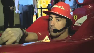 Fernando Alonso and the Shell Professional Simulator Experience