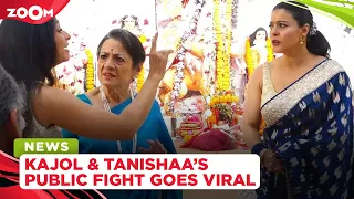 Kajol fights with Tanishaa Mukerji at Durga Puja, tells her to "Shut Up" in the viral video