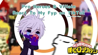 Pro Heroes & Villain React To My FYP on TikTok || MHA/BNHA || Grace Gamer Playz