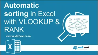 Automatic sorting of lists in MS Excel 2003 using only VLOOKUP & RANK