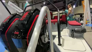 2023 Tampa Bay Boat Show NEW Axopar Brabus Shadow 500 twin Mercury 250hp 4k