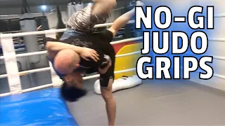 No-Gi Grips for Judo Throws for MMA, sanda, and submission grappling