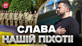 🥺ЗЕЛЕНСЬКИЙ привітав воїнів-піхотинців та провів церемонію нагородження