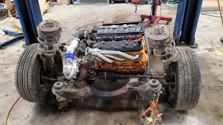 Mocking Up The Engine! Turbo LS4 Fiero Build Part 2