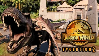 BATTLE ROYALE à JURASSIC PARK !! | Jurassic World Evolution 2