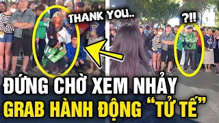 Đứng chờ xem NHẢY ĐƯỜNG PHỐ, anh grab có hành động 'TỬ TẾ' nhận mưa lời khen | Tin 3 Phút