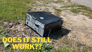 Someone dumped a computer in my front yard!!
