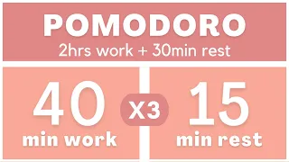 Técnica Pomodoro 40/15 - Pomodoro Timer