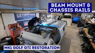Drivers Rear Beam Mount, Chassis Rails - Golf Episode 25 Volkswagen Mk1 Golf GTI Resto