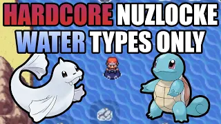 Pokémon LeafGreen Hardcore Nuzlocke - Water Type Pokémon Only! (No items, No overleveling)