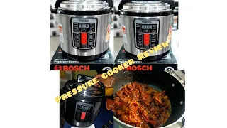 BOSCH ELECTRIC PRESSURE COOKER REVIEW💃...How to use electric pressure cooker for the 1st time ...