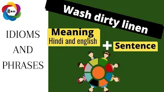 wash dirty linen idiom meaning||Advanced english phrases||Daily use sentences||#shortvideobysam