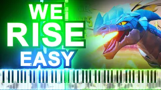 [EASY] LEGO NINJAGO Dragons Rising - We Rise | Synthesia Piano Tutorial