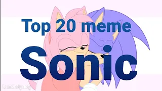 Top 20 meme Sonic the hedgehog (⚠flash warning⚠)