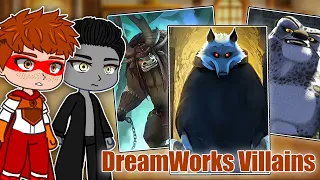 DreamWorks Villains React To DreamWorks Villains | Gacha react